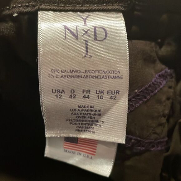 NYDJ- “Billie Mini Bootcut” High Rise Jeans in Coffee Bean Brown- Size 12 - Picture 14 of 16